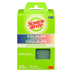 Scotch-Brite Cleaning Pads Colours 3 Pads