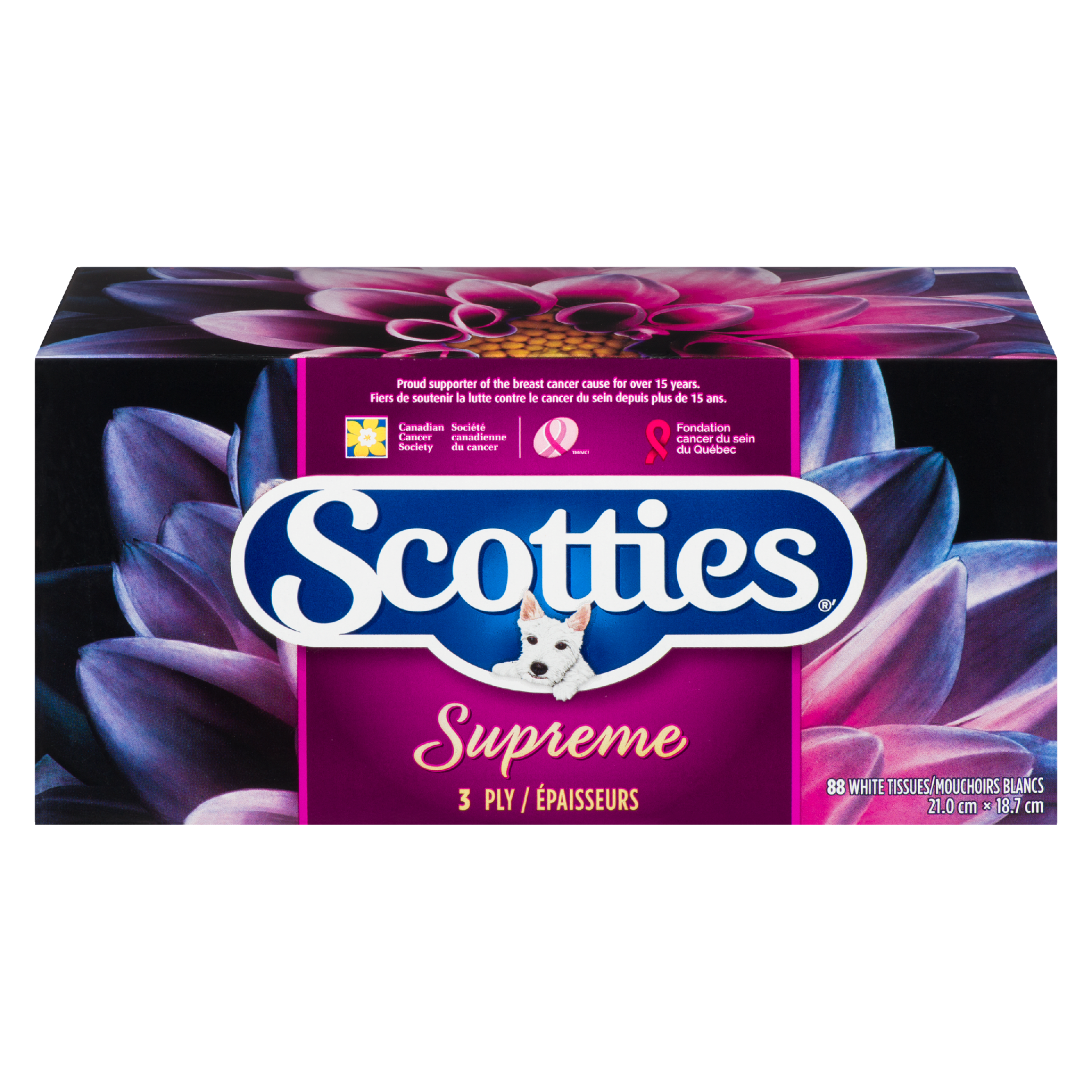 Scotties Supreme 3 Ply 88 White Tissues