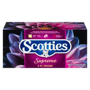 Scotties Supreme 3 Ply 88 White Tissues