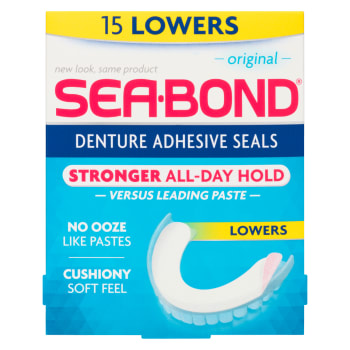 Sea-Bond Denture Adhesive Seals Original 15 Lowers