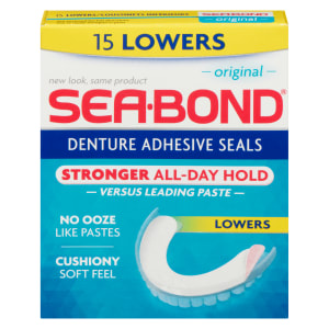 SeaBond Denture Adhesive Seals Original 15 Lowers