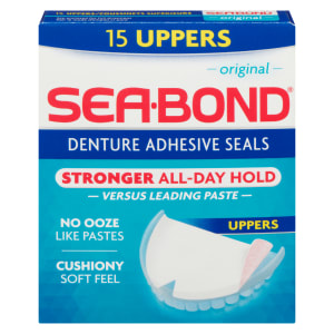 SeaBond Denture Adhesive Seals Original 15 Uppers