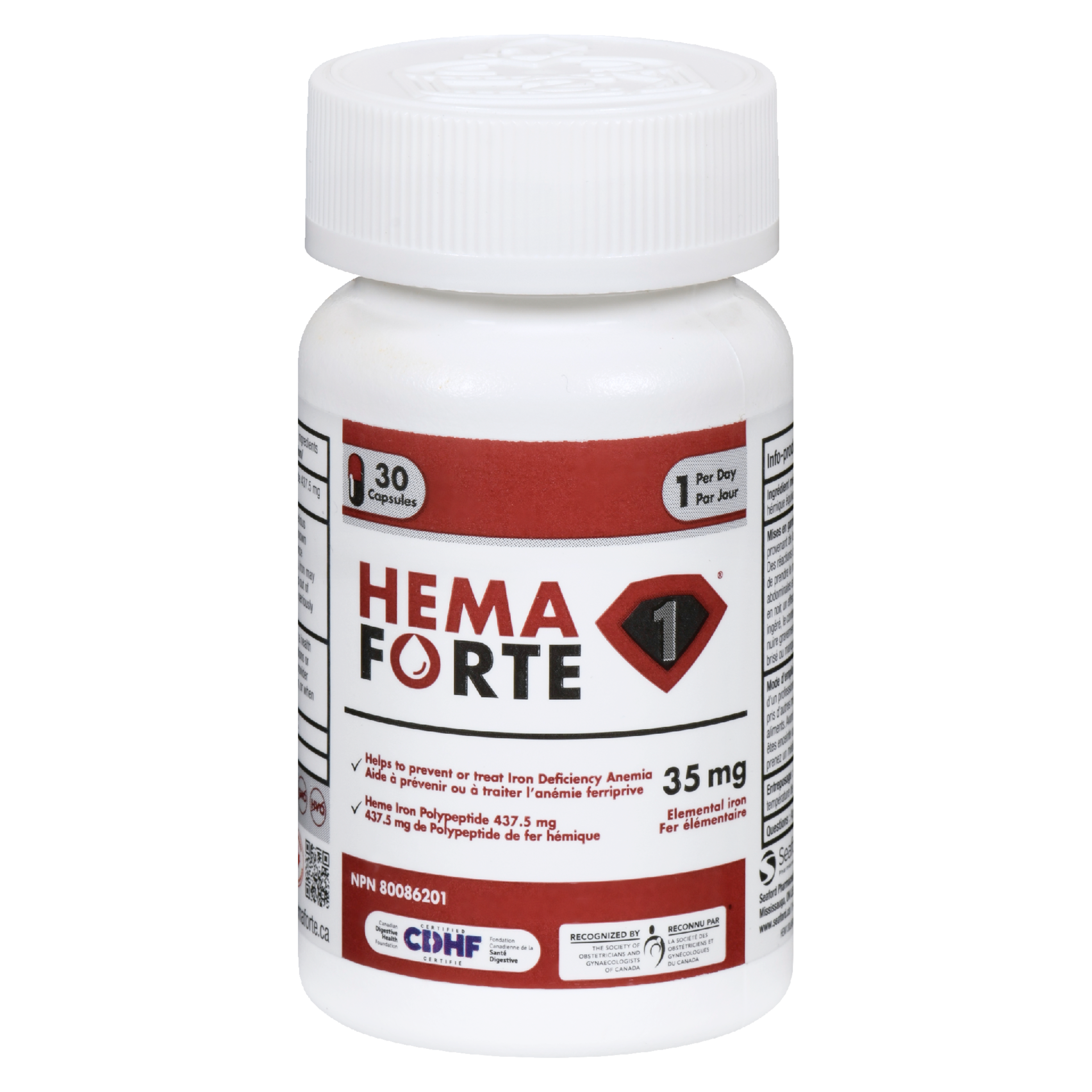 Seaford Pharmacueticals Hema Forte 1 35 mg 30 Capsules