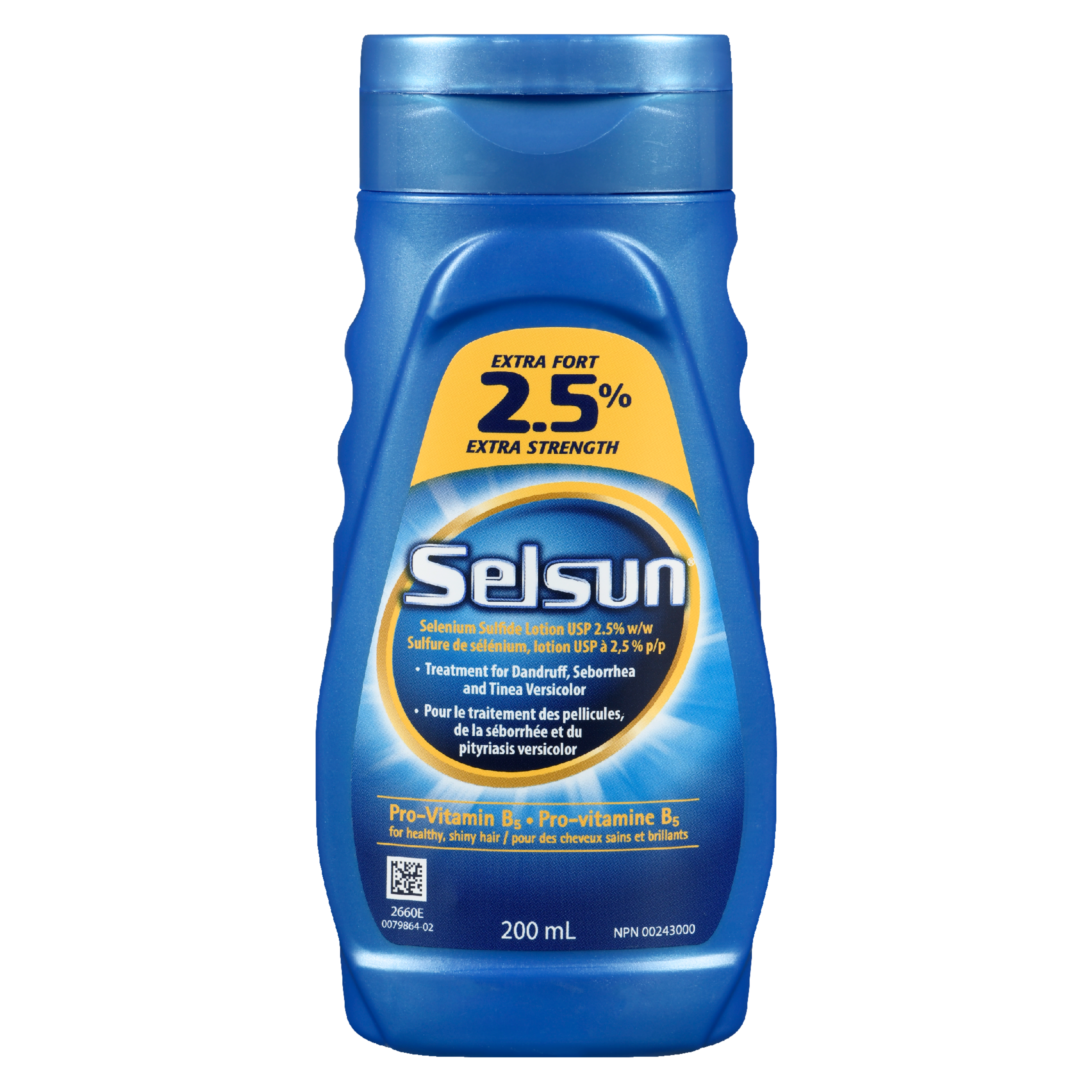 Selsun Selenium Sulfide Lotion USP 2.5% w/w Extra Strength 200 ml