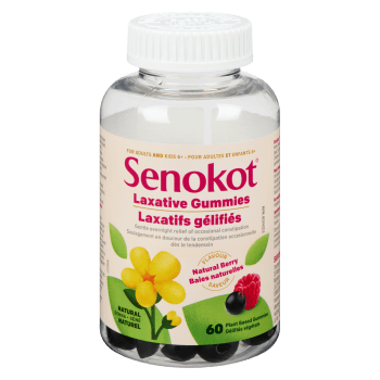 Senokot Laxative Gummies Natural Berry Flavour for Adults and Kids 6+ 60 Plant Based Gummies