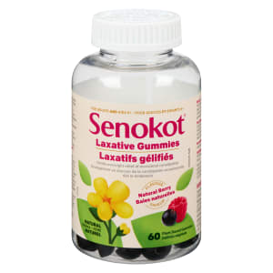 Senokot Laxative Gummies Natural Berry Flavour for Adults and Kids 6+ 60 Plant Based Gummies