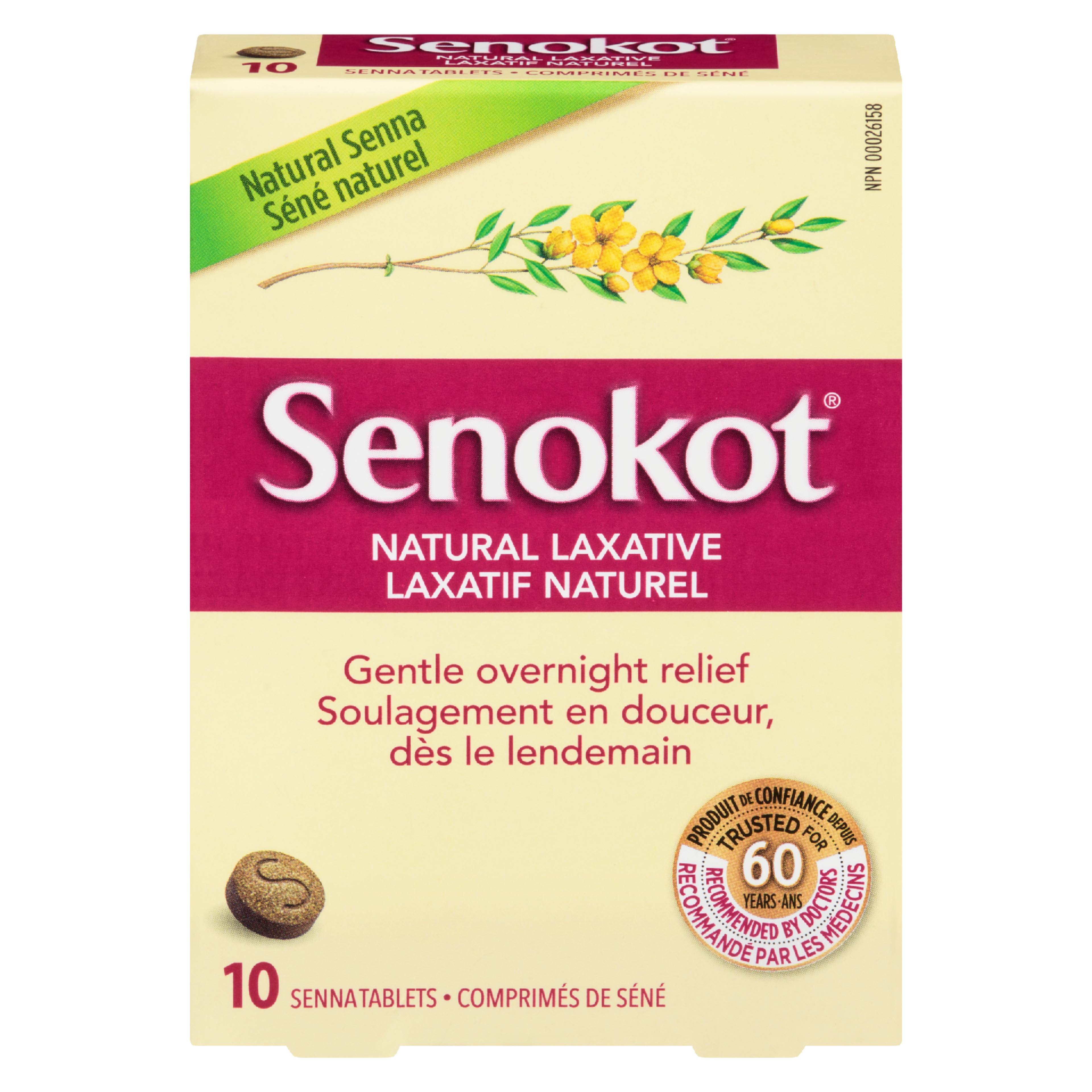 Senokot Natural Laxative 10 Senna Tablets