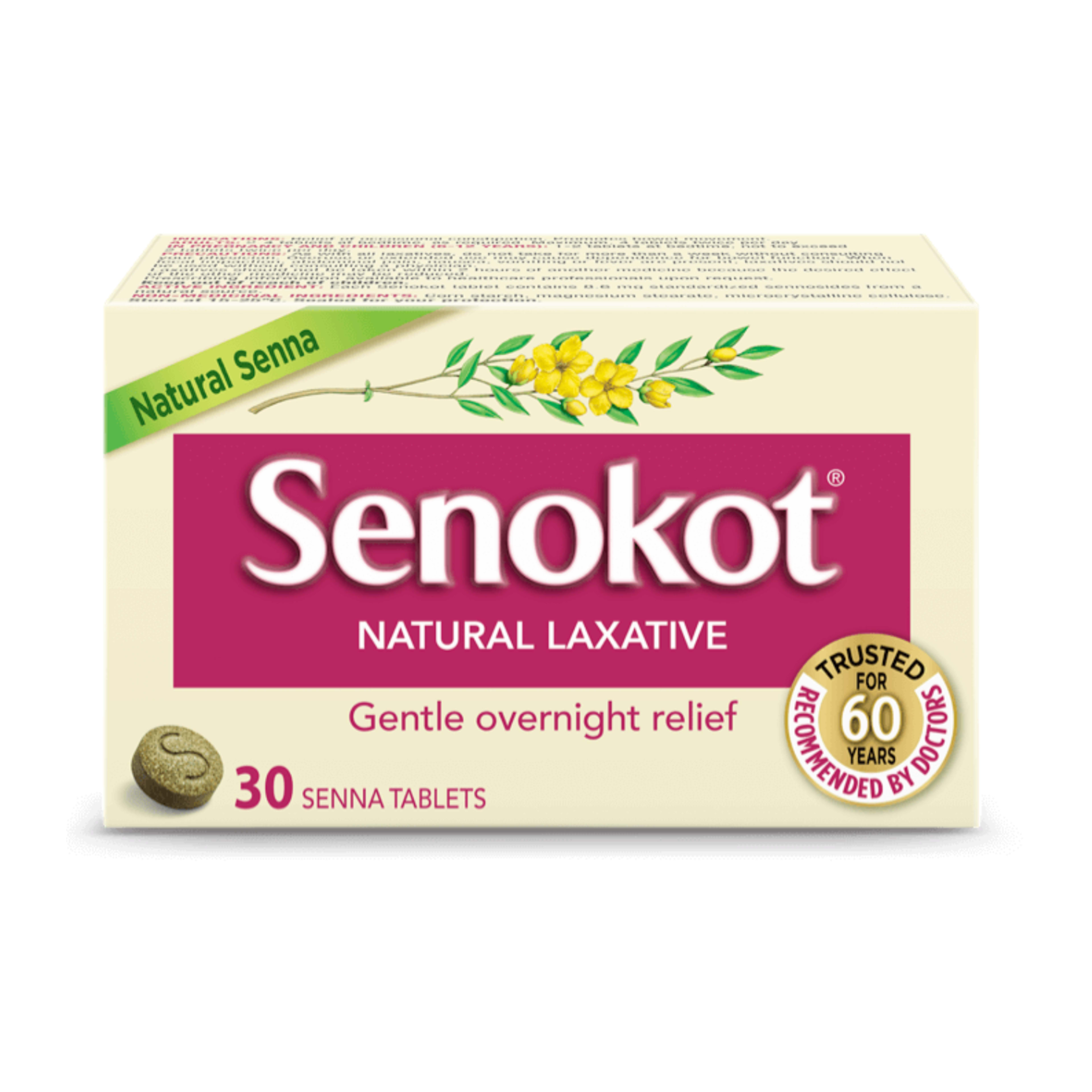 Senokot Natural Laxative 100 Senna Tablets