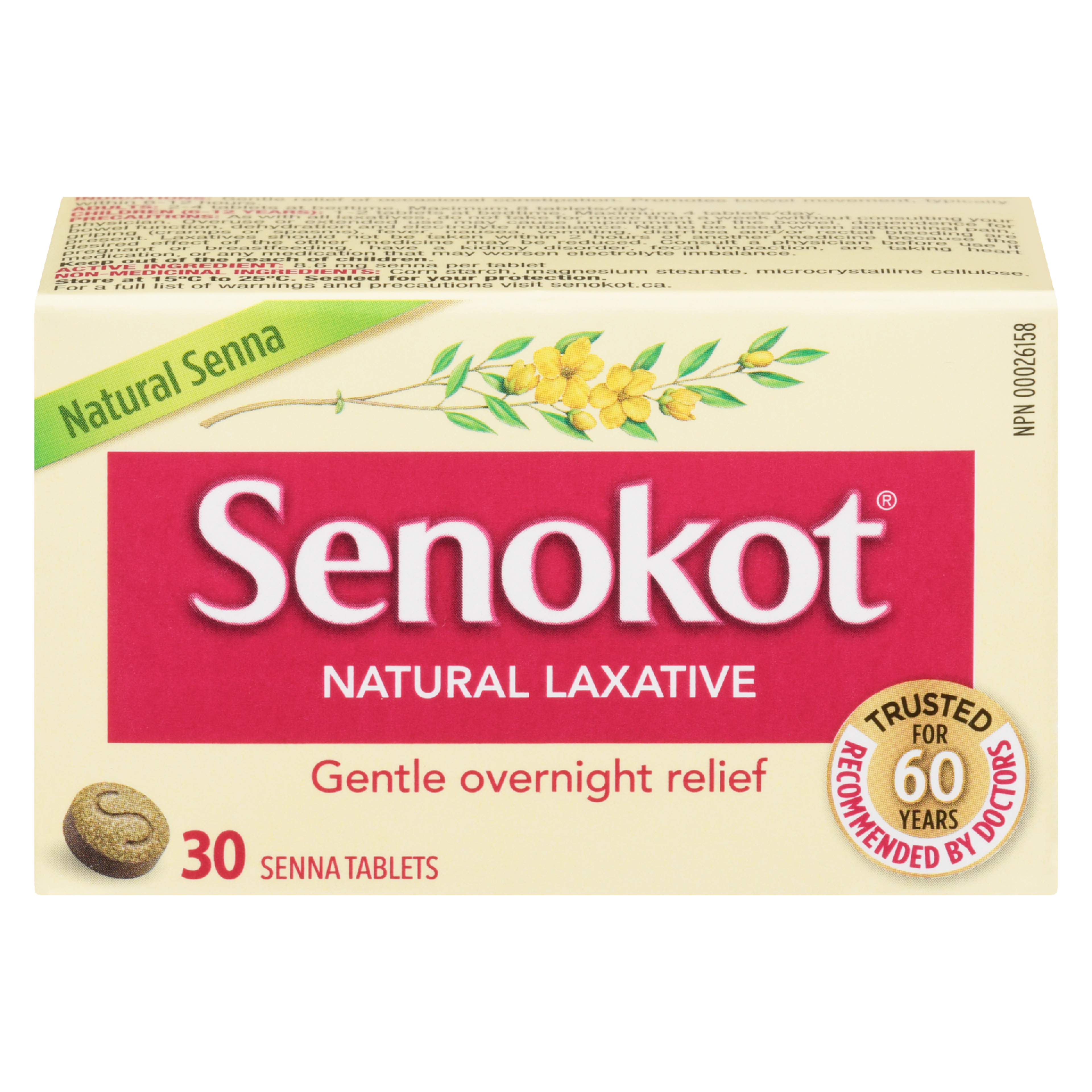 Senokot Natural Laxative 30 Senna Tablets