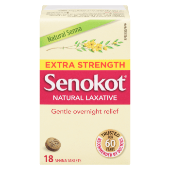 Senokot Natural Laxative Extra Strength 18 Senna Tablets