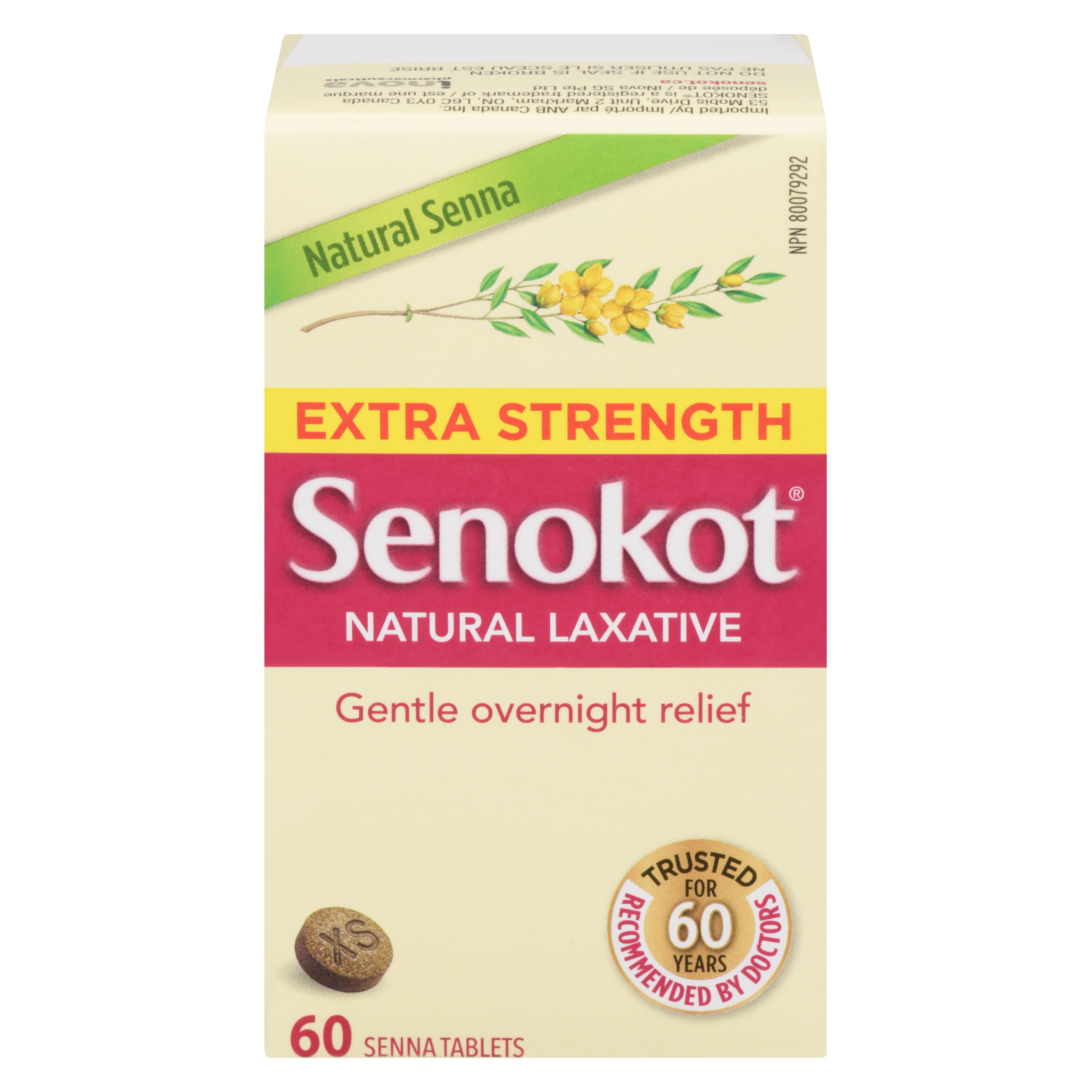 Senokot Natural Laxative Extra Strength 60 Senna Tablets