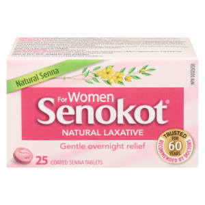 Senokot Natural Laxative for Women 25 Coated Senna Tablets