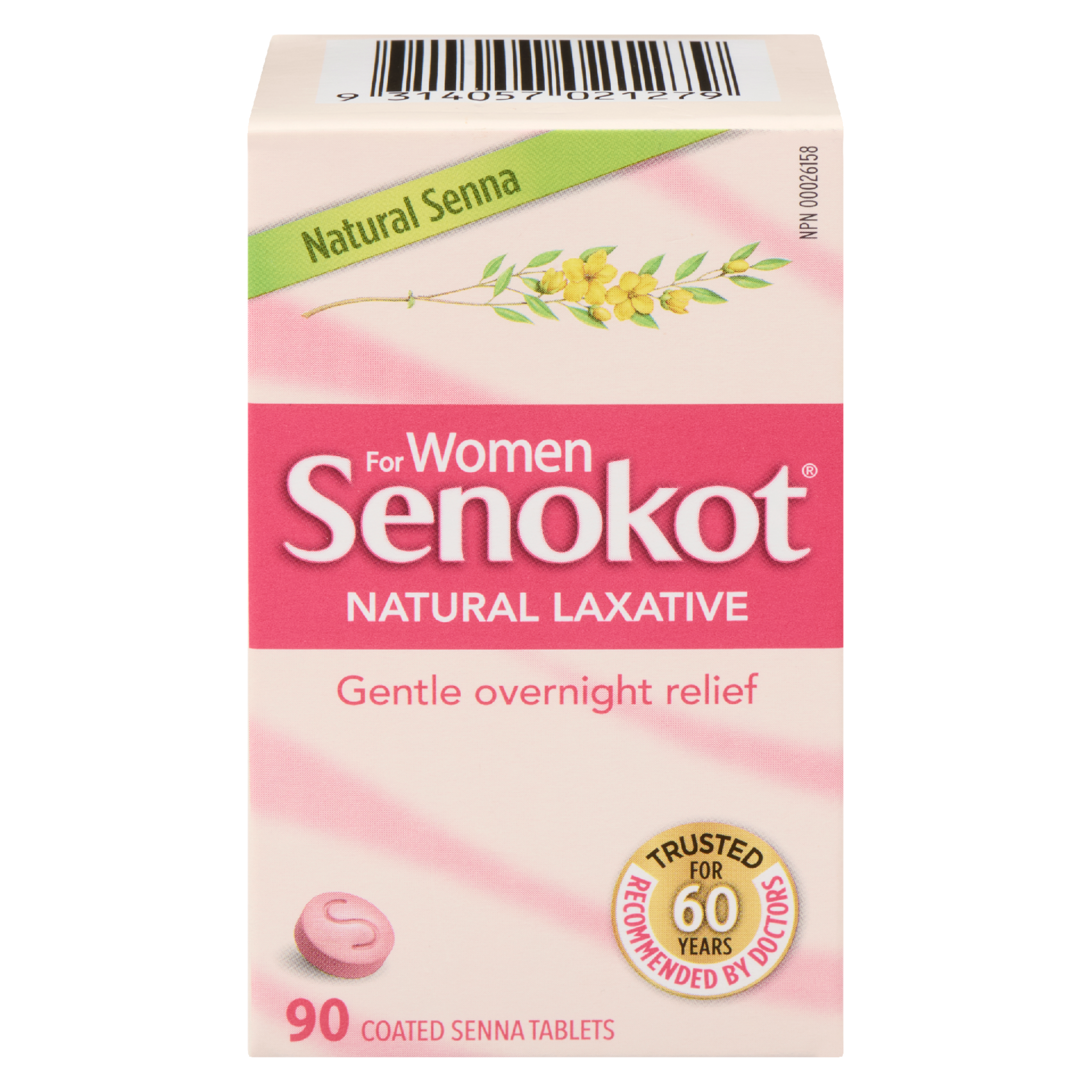 Senokot Natural Laxative for Women 90 Coated Senna Tablets