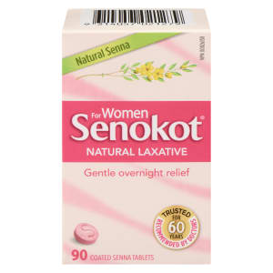 Senokot Natural Laxative for Women 90 Coated Senna Tablets