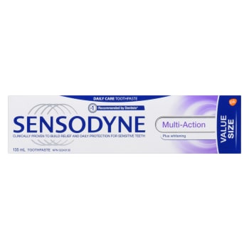 Sensodyne Daily Care Toothpaste Multi-Action Plus Whitening Value Size 135 ml