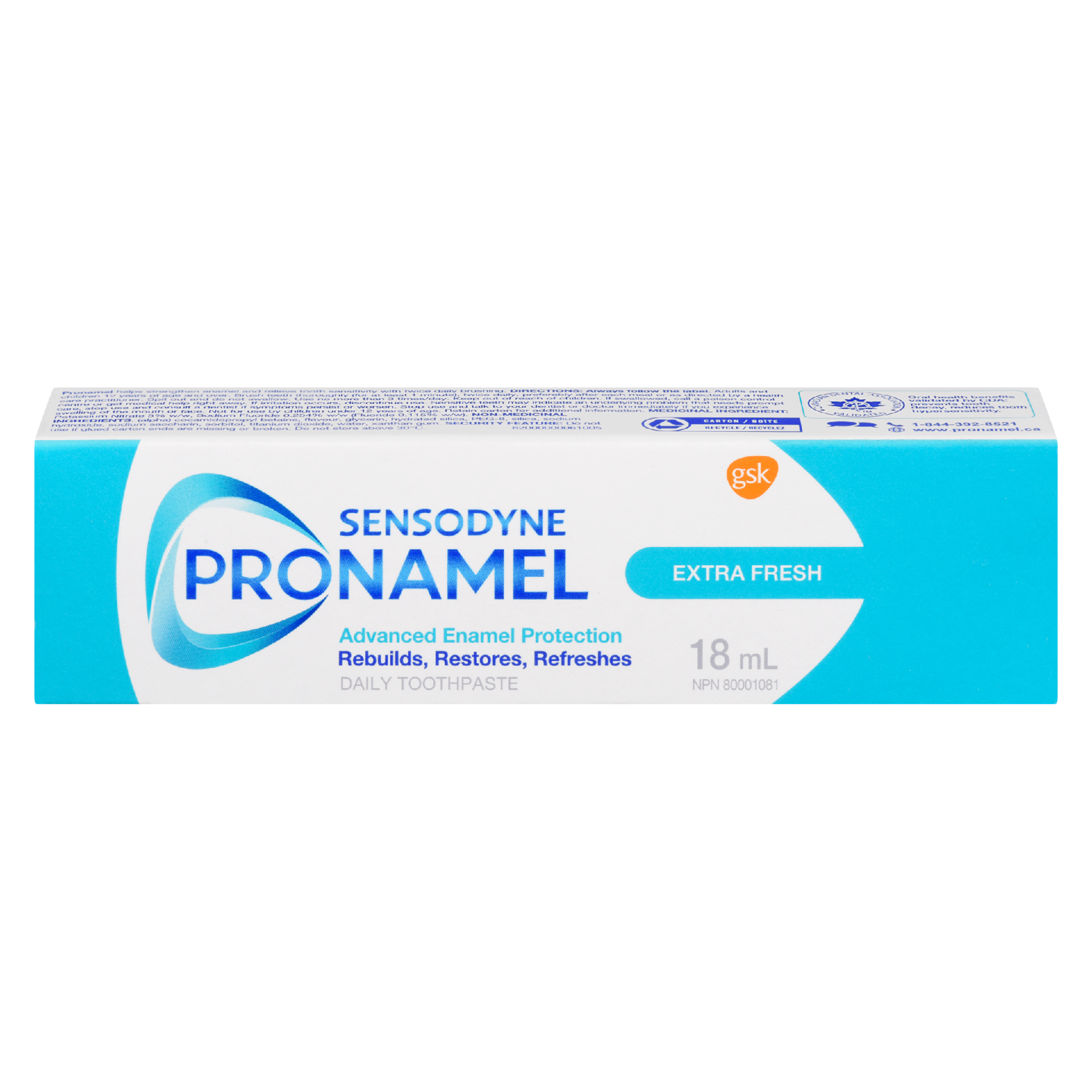 Sensodyne Pronamel Daily Toothpaste Extra Fresh 18 ml