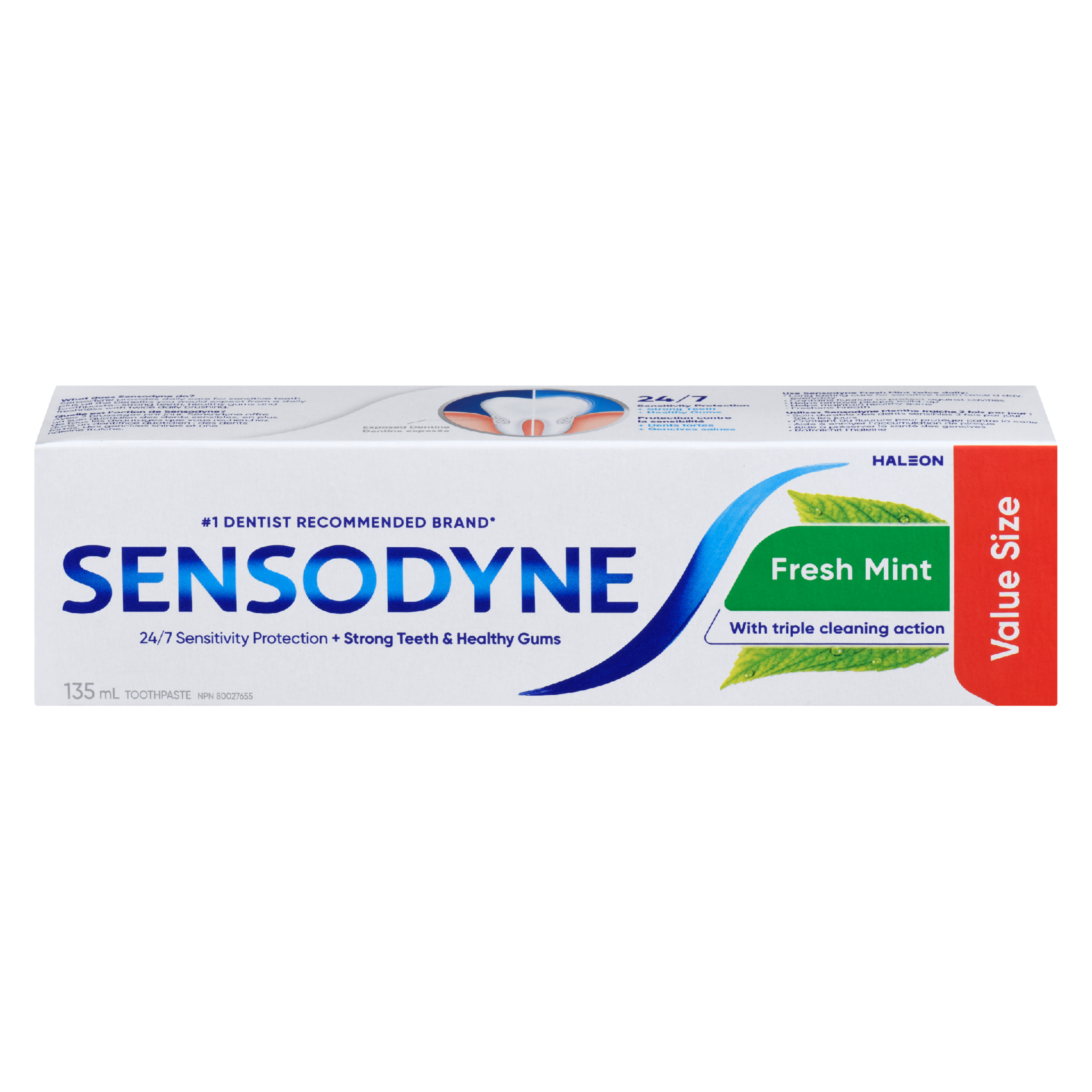 Sensodyne Toothpaste Fresh Mint Value Size 135 ml