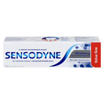 Sensodyne Toothpaste Whitening Plus Tartar Fighting Value Size 135 ml