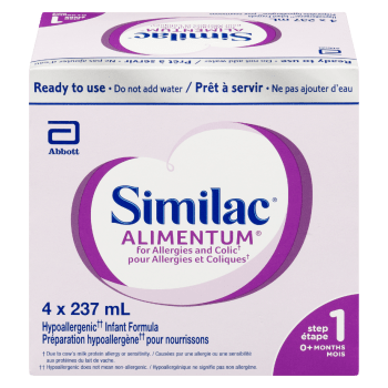 Similac Alimentum Hypoallergenic Infant Formula Step 1 0+ Months 4 x 237 ml