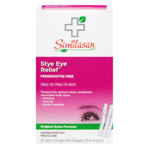 Similasan Stye Eye Relief Single-Use Sterile Eye Drops 20 Sterile Single-Use Droppers