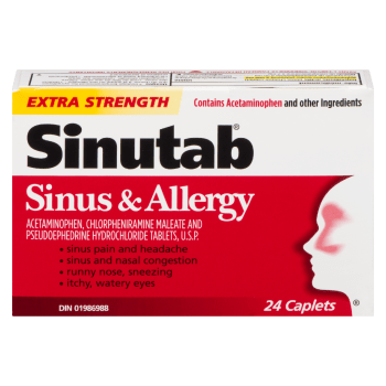 Sinutab Sinus & Allergy Extra Strength 24 Caplets