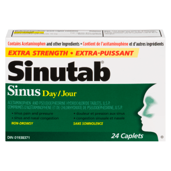Sinutab Sinus Day Extra Strength 24 Caplets