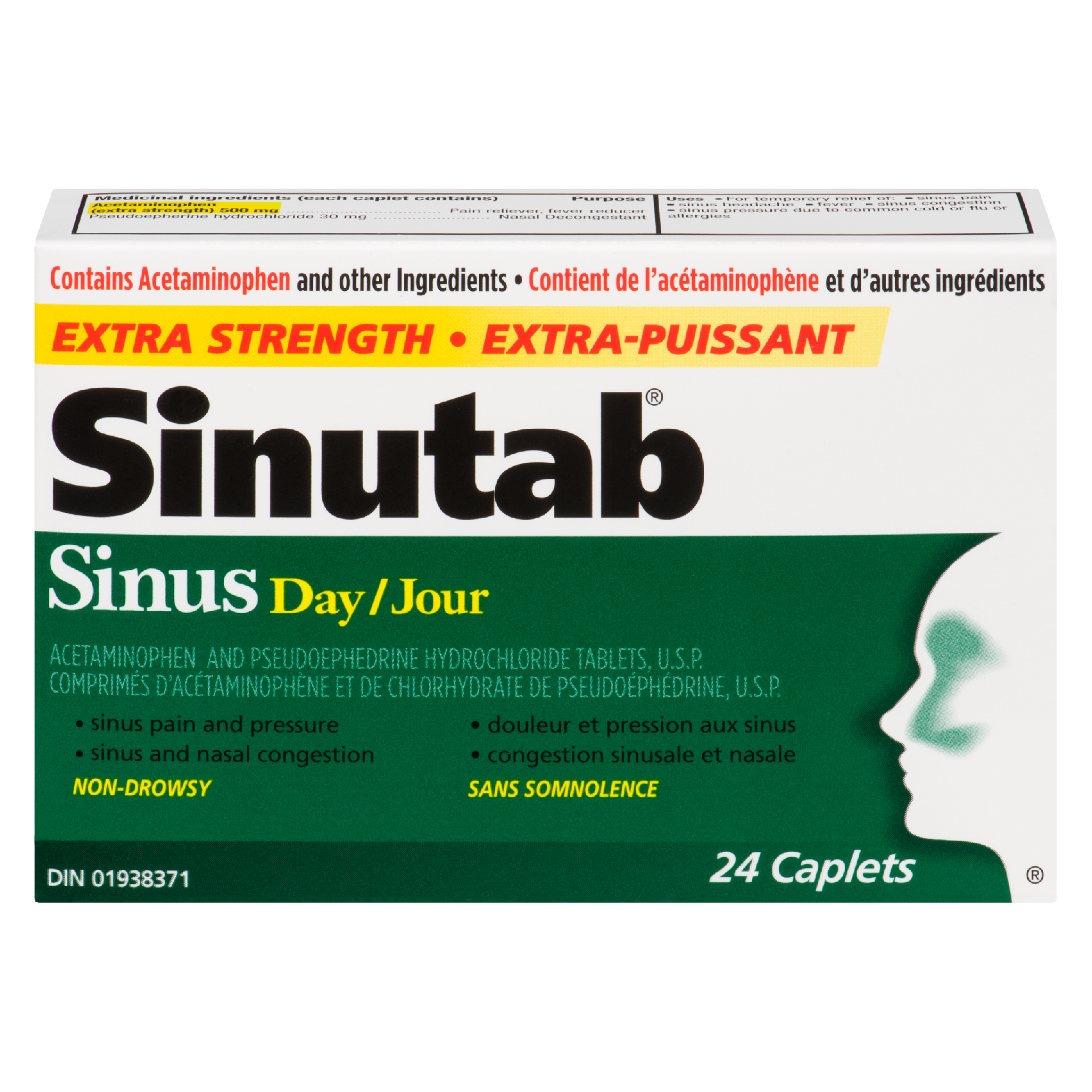 Sinutab Sinus Day Extra Strength 24 Caplets