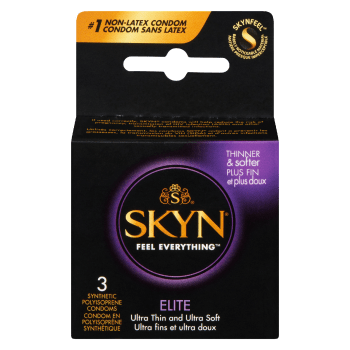 SKYN Elite Ultra Thin and Ultra Soft 3 Synthetic Polyisoprene Condoms