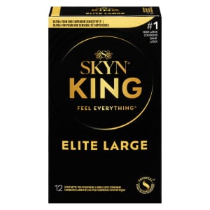 SKYN King Elite Large 12 Synthetic Polyisoprene Lubricated Condoms
