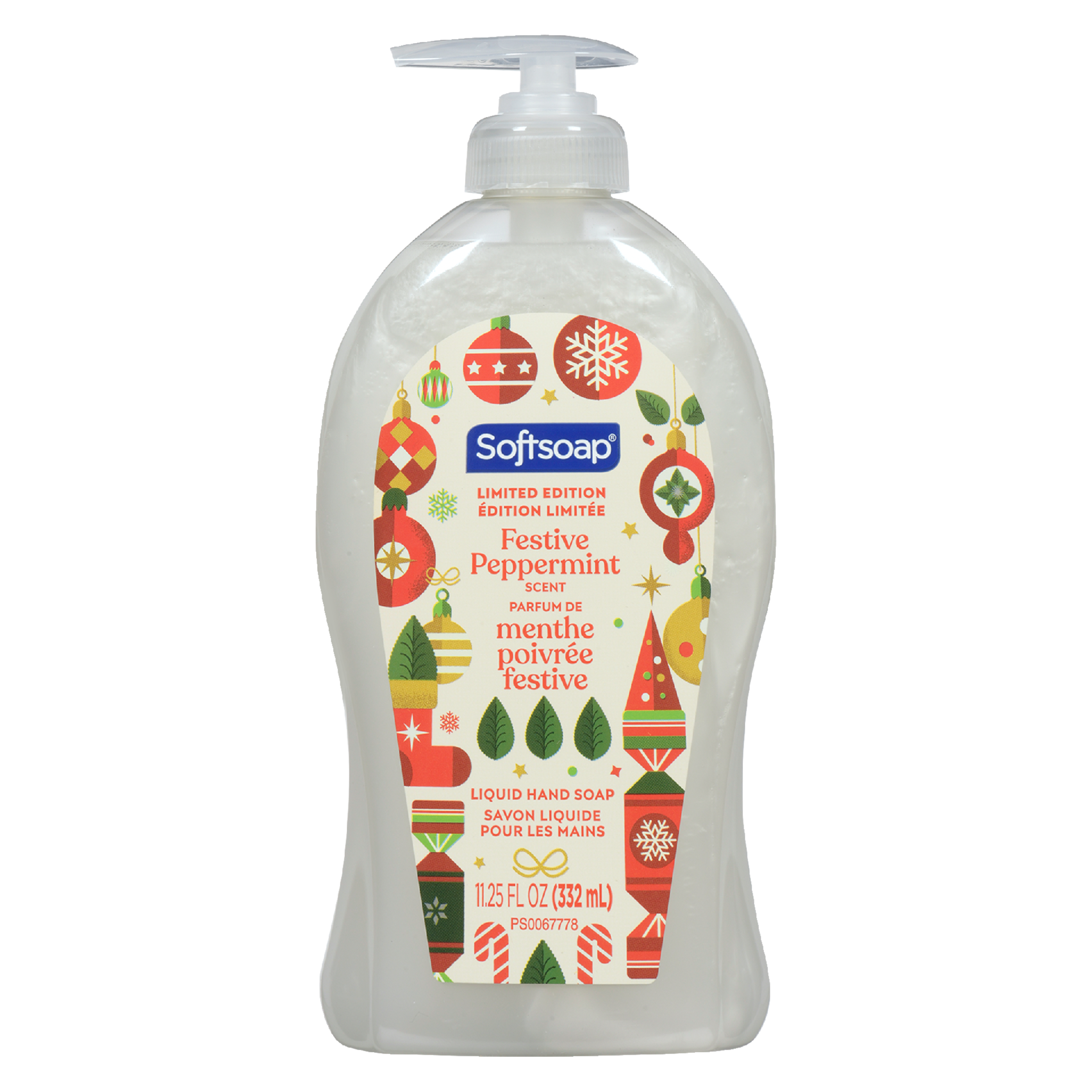 Softsoap Liquid Hand Soap Festive Peppermint Scent Limited Edition 332 ml