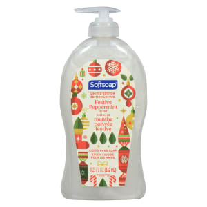 Softsoap Liquid Hand Soap Festive Peppermint Scent Limited Edition 332 ml