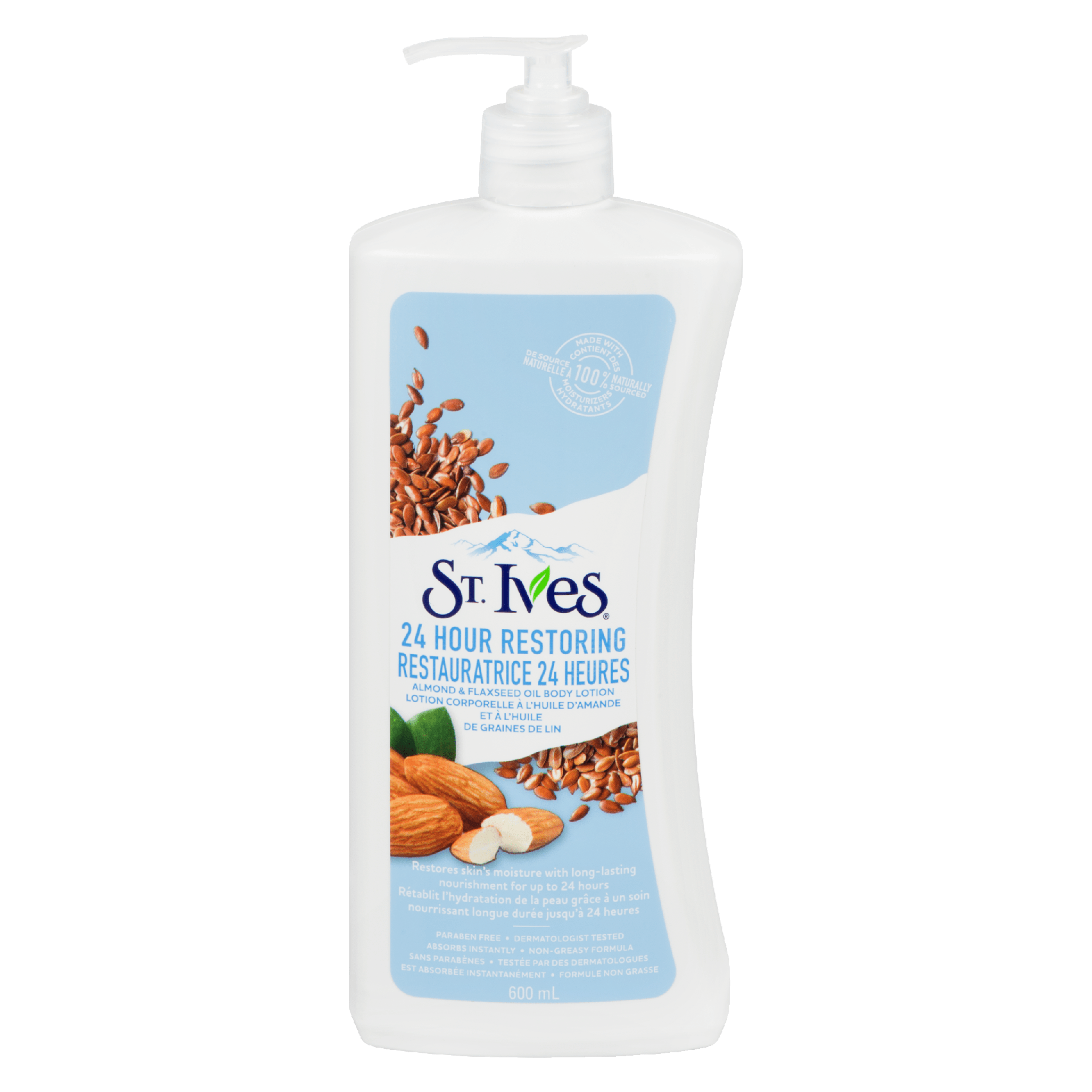 St. Ives Body Lotion Almond & Flaxseed Oil 600 ml