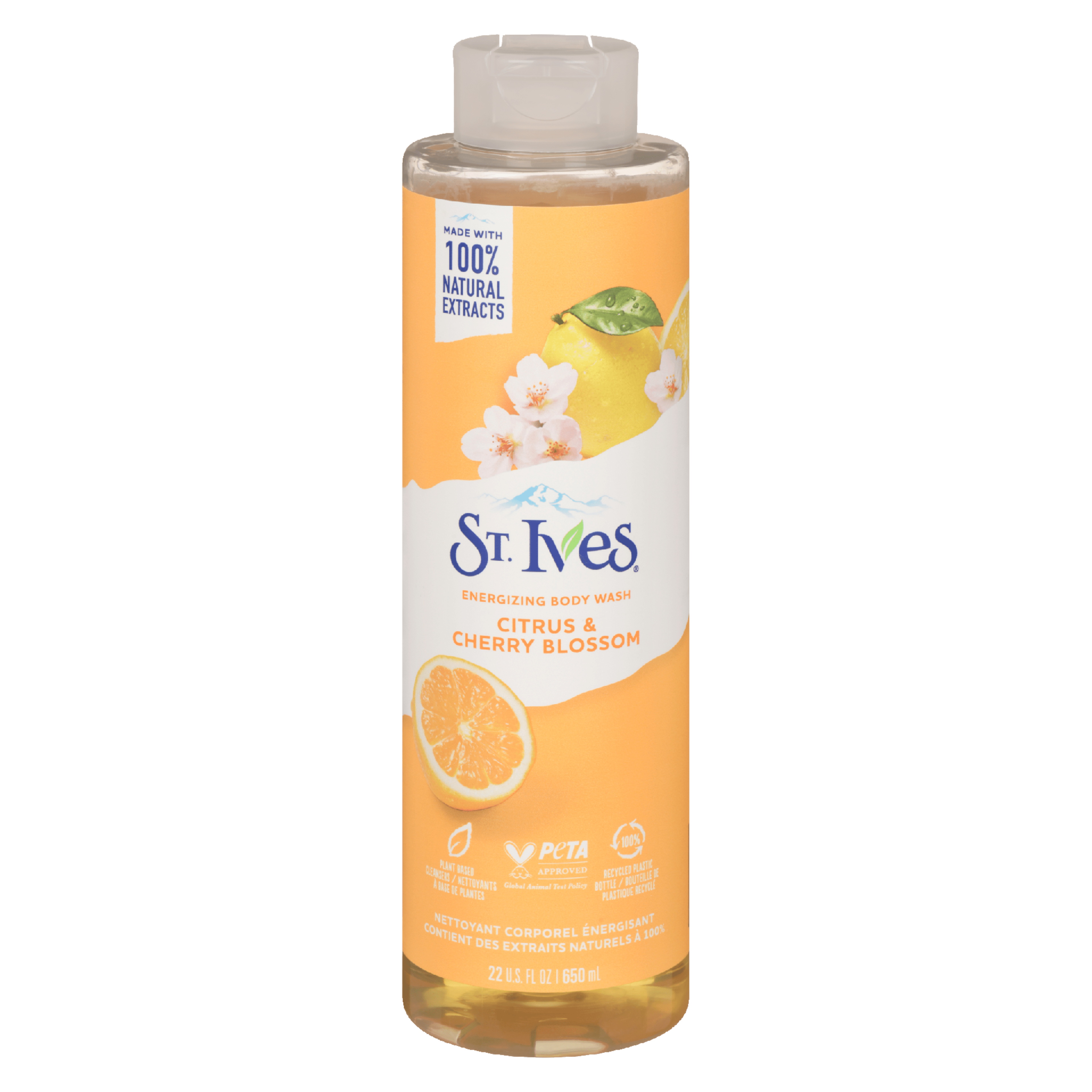 St. Ives Energizing Body Wash Citrus & Cherry Blossom 650 ml