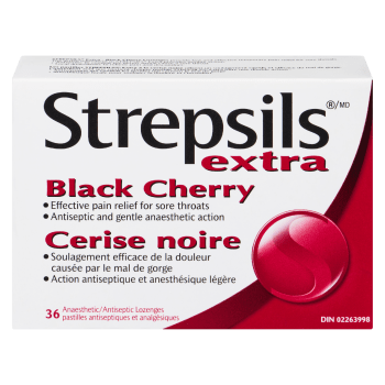 Strepsils Extra Black Cherry 36 Anaesthetic/Antiseptic Lozenges