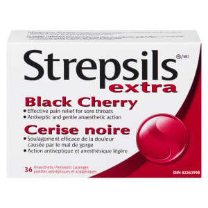 Strepsils Extra Black Cherry 36 Anaesthetic/Antiseptic Lozenges