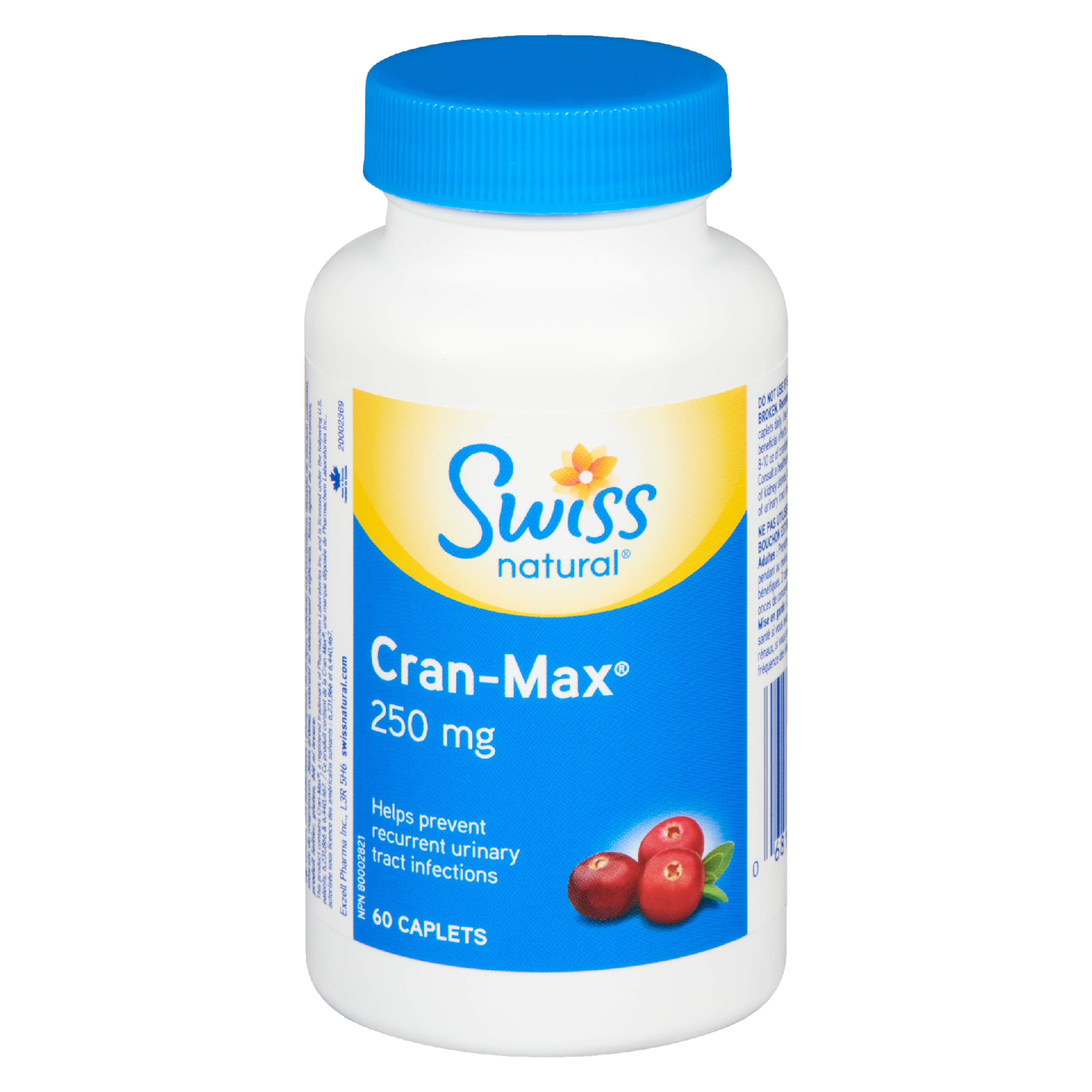 Swiss Natural Cran-Max 250 mg 60 Caplets