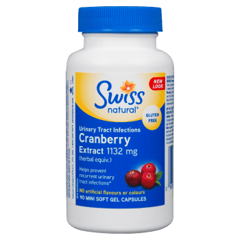 Swiss Natural Cranberry Extract 1132 mg 90 Mini Soft Gel Capsules