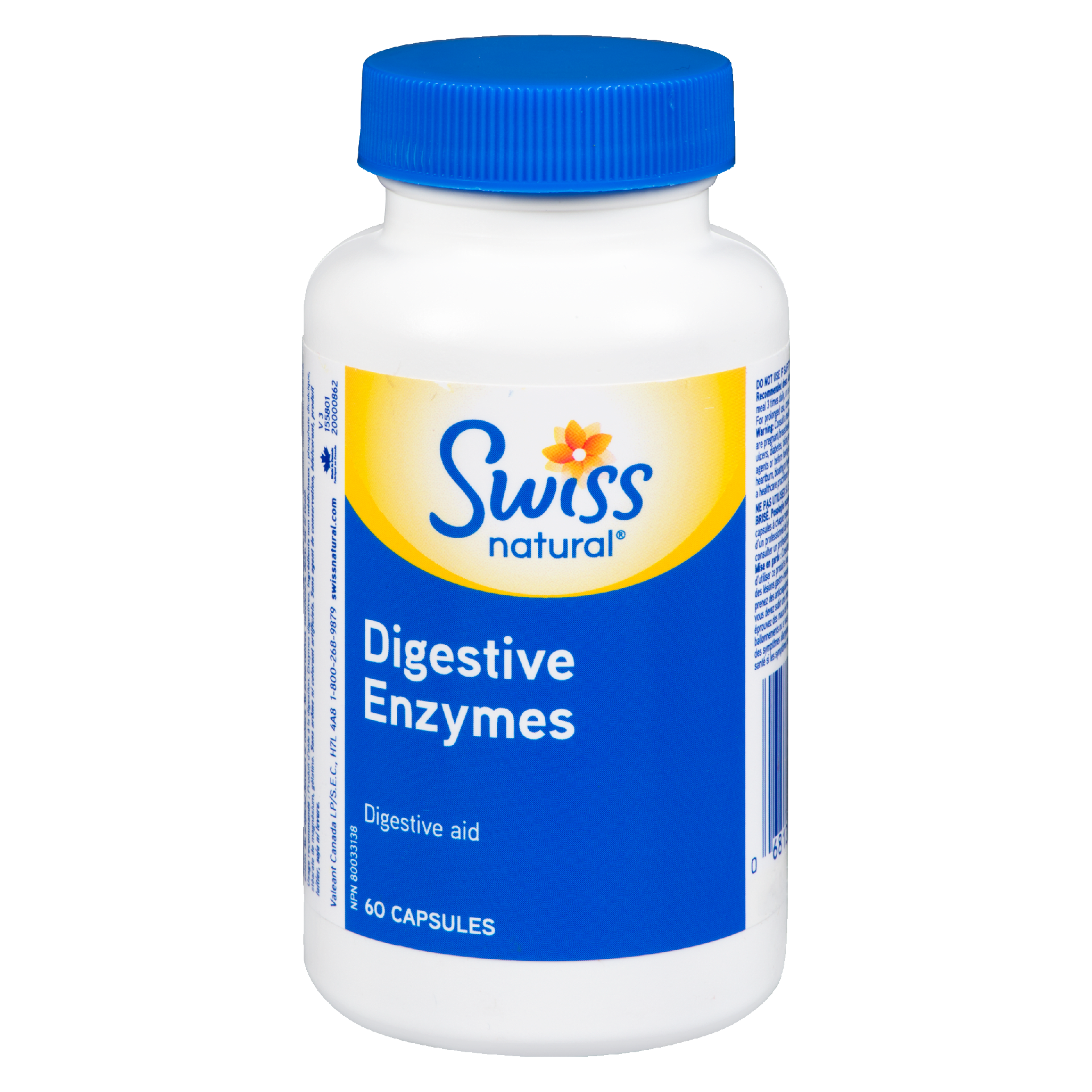 Swiss Natural Digestive Enzymes 60 Capsules