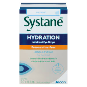 Systane Hydration Lubricant Eye Drops Preservative-Free 30 Single-Use Container x 0.7 ml