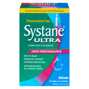 Systane Ultra Lubricant Eye Drops High Performance 30 Single Use Containers x 0.5 ml