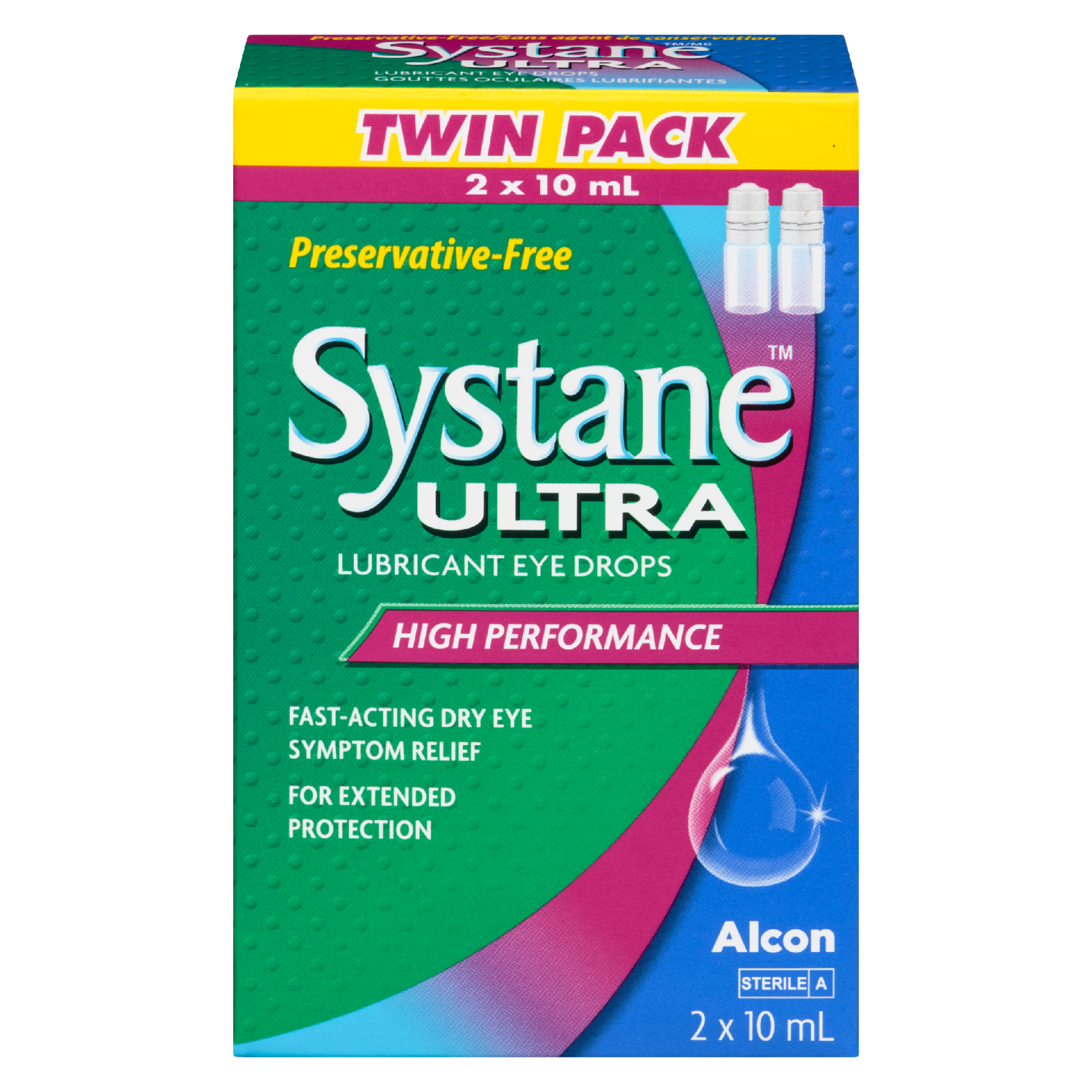 Systane Ultra Lubricant Eye Drops Twin Pack 2 x 10 ml