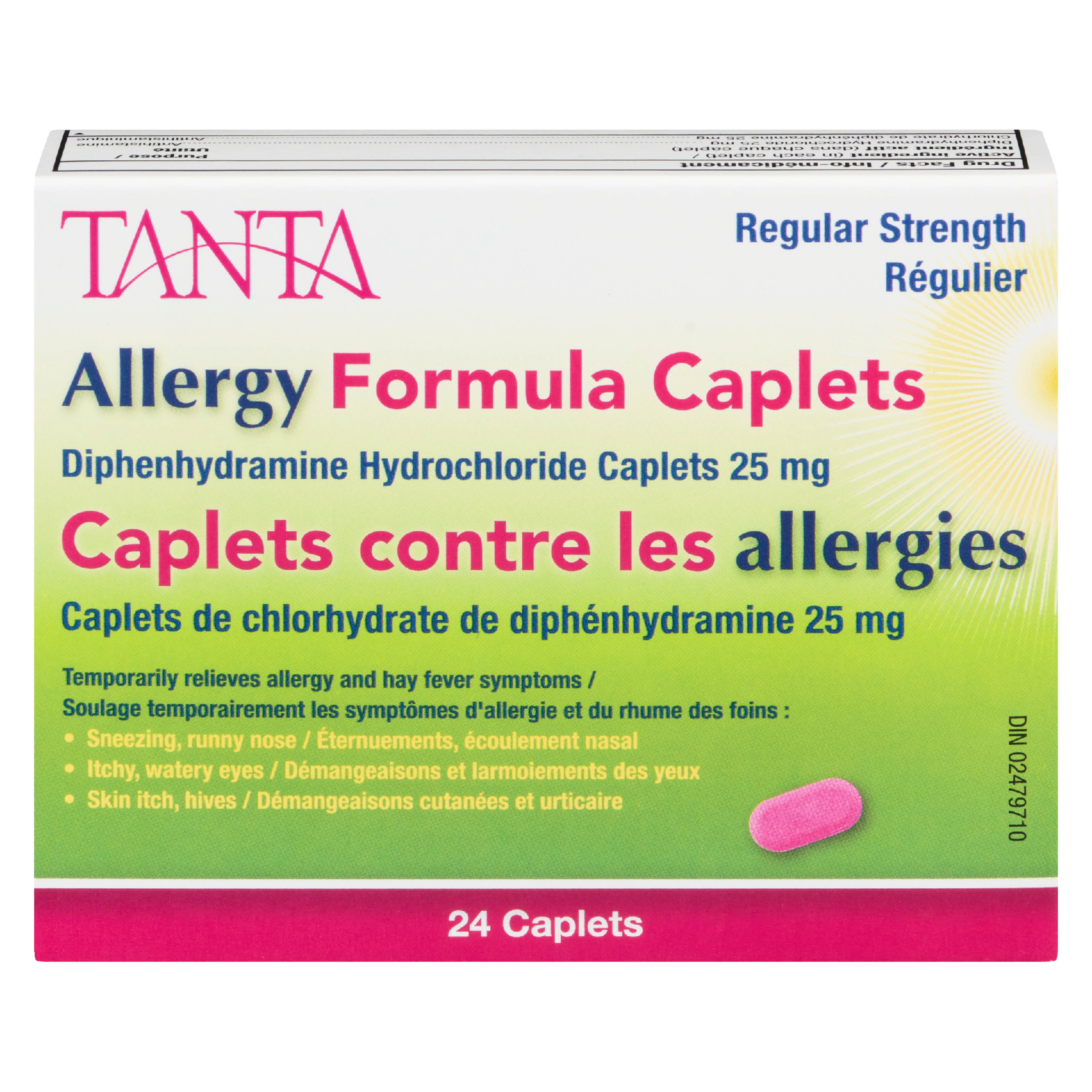 Tanta Allergy Formula Caplets Regular Strength 24 Caplets