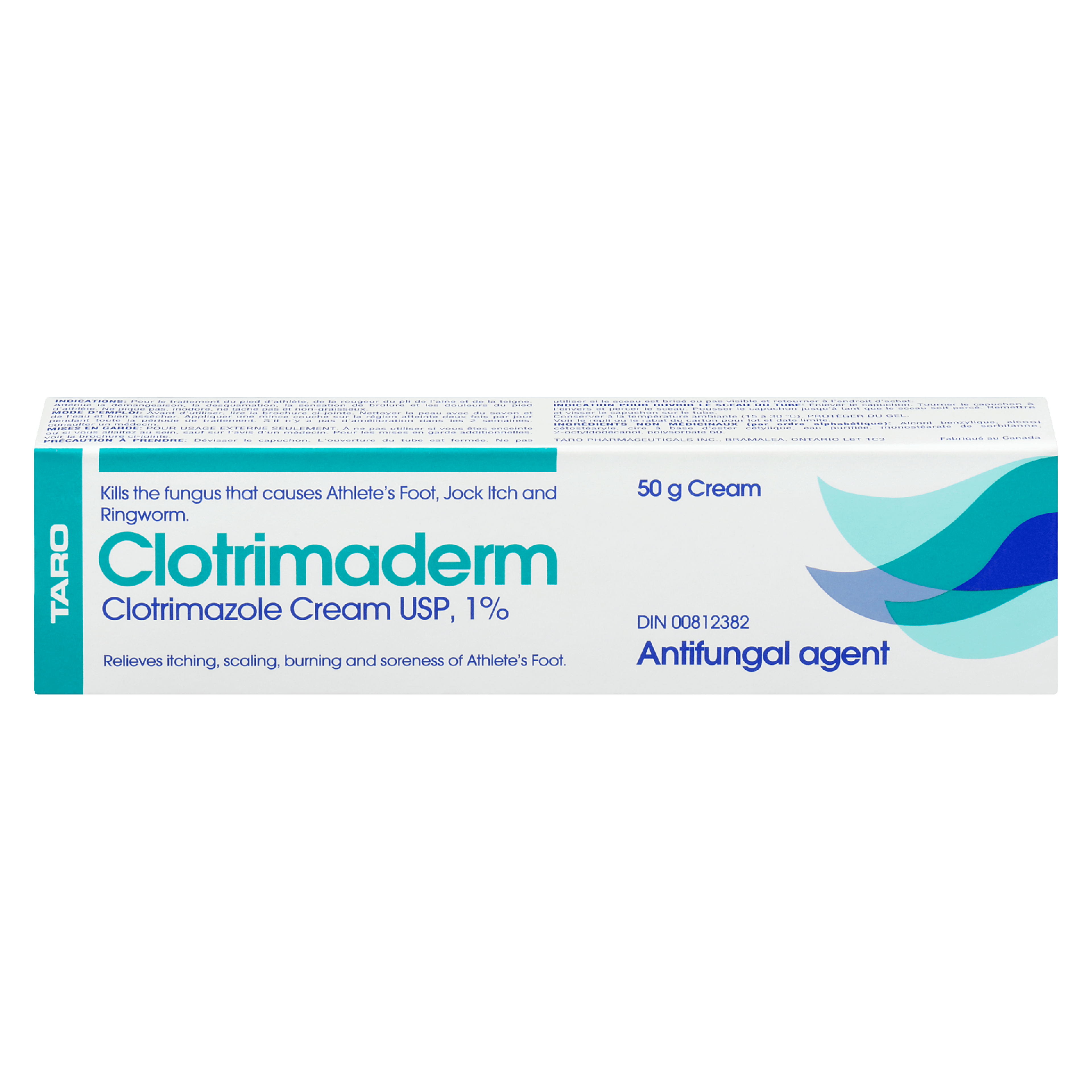 Taro Clotrimaderm Clotrimazole Cream USP, 1% 50 g