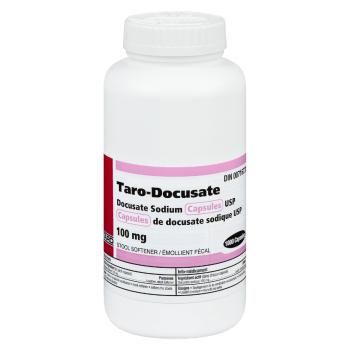 Taro-Docusate Sodium Capsules USP Stool Softener 100 mg 1000 Capsules