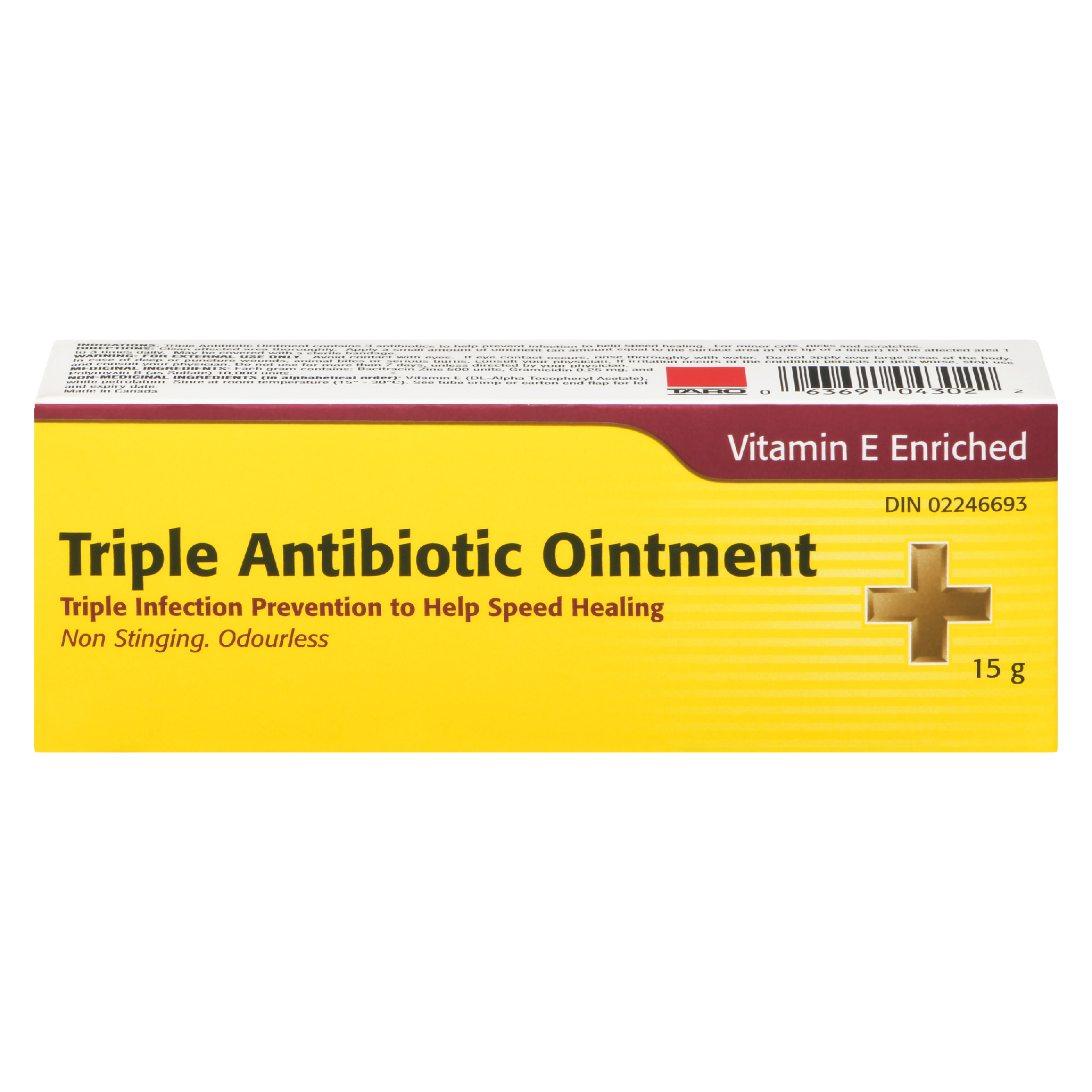 Taro Triple Antibiotic Ointment 15 g