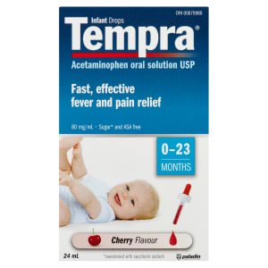 Tempra Infant Drops Cherry Flavour 0-23 Months 24 ml