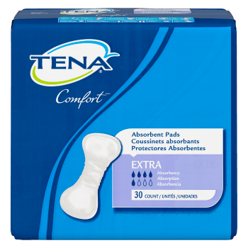 TENA Comfort Absorbent Pads Extra Absorbency 30 Count