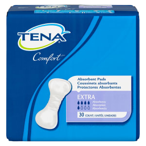 TENA Comfort Absorbent Pads Extra Absorbency 30 Count