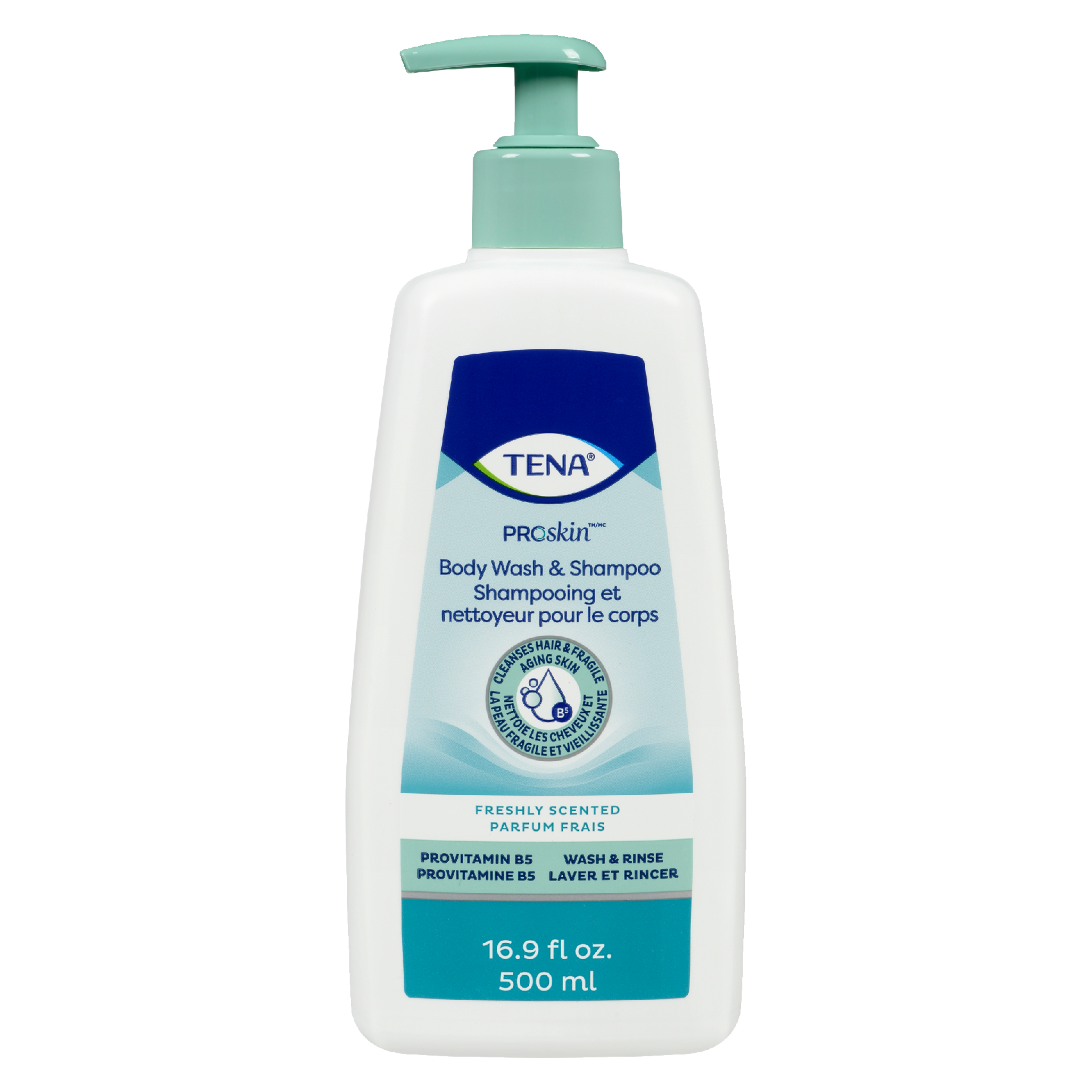 TENA ProSkin Body Wash & Shampoo Freshly Scented 500 ml