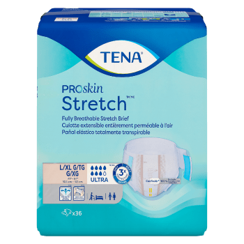 TENA Proskin Stretch Fully Breathable Stretch Brief L/XL Ultra